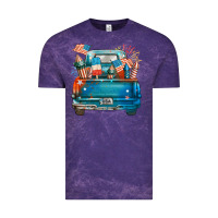 Cloud Purple Customize USA truck Vintage Tee - FaDigitalArtStudio