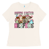 Bone Happy Easter Heifers Ladies Tee - OliviaCreatesArt