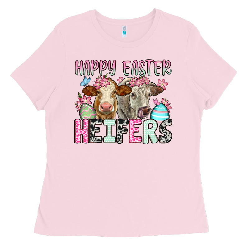 Happy Easter Heifers Ladies Tee by OliviaCreatesArt | Teevron
