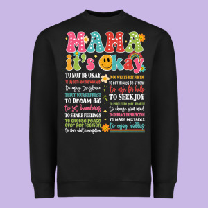 Mama Its Okay Heavyweight Sweatshirt Designed By Jahusdesignshop