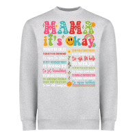 Heather Grey mama its okay Heavyweight Sweatshirt - JahusDesignShop
