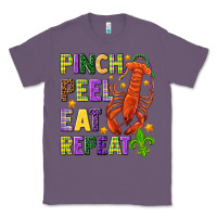 Lavender Pinch peel eat repeat crawfish Classic Tee - HowdyJamesFarm