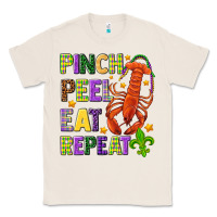Natural Pinch peel eat repeat crawfish Classic Tee - HowdyJamesFarm