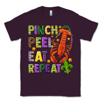 Plum Pinch peel eat repeat crawfish Classic Tee - HowdyJamesFarm
