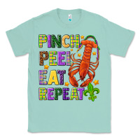 Seafoam Pinch peel eat repeat crawfish Classic Tee - HowdyJamesFarm