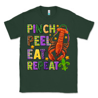 Sports Green Pinch peel eat repeat crawfish Classic Tee - HowdyJamesFarm