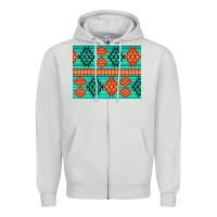 Dove Grey aztec pattern background 3200x2400 Zipper Hoodie - AdoDesignShop