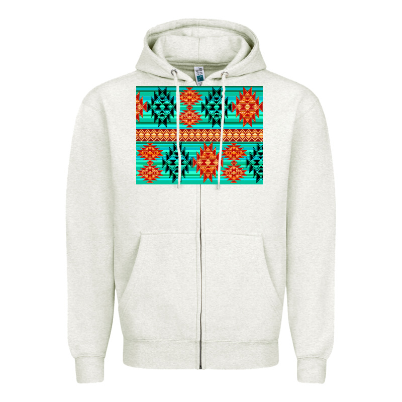 Aztec Pattern Background 3200x2400 Zipper Hoodie by AdoDesignShop | Teevron