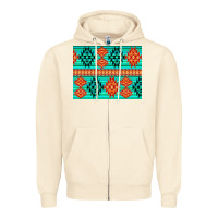 Sandshell aztec pattern background 3200x2400 Zipper Hoodie - AdoDesignShop