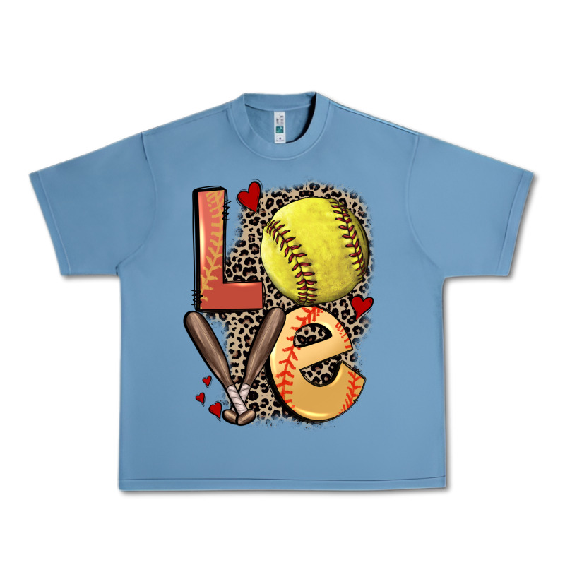 Love Softball Urban Heavy Tee by FaDigitalArtStudio | Teevron