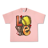Salmon love softball Urban Heavy Tee - FaDigitalArtStudio