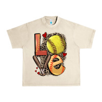 Sandshell love softball Urban Heavy Tee - FaDigitalArtStudio