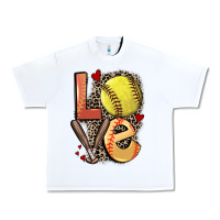 White love softball Urban Heavy Tee - FaDigitalArtStudio