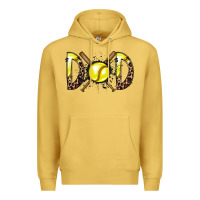 Antique Gold dad softball Premium Hoodie - RacoonDesign