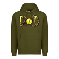 Army Green dad softball Premium Hoodie - RacoonDesign