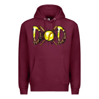 Burgundy dad softball Premium Hoodie - RacoonDesign