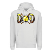 Dove Grey dad softball Premium Hoodie - RacoonDesign