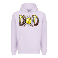 Lilac dad softball Premium Hoodie - RacoonDesign