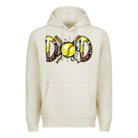 Oatmeal Heather dad softball Premium Hoodie - RacoonDesign
