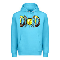 Ocean Blue dad softball Premium Hoodie - RacoonDesign