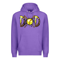 Purple dad softball Premium Hoodie - RacoonDesign