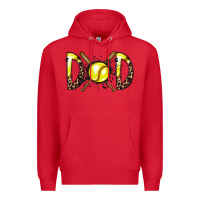 Red dad softball Premium Hoodie - RacoonDesign