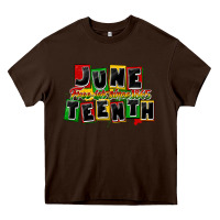 Chocolate Brown juneteenth freeish since 1865 Heavy Core Tee - CowGirlArtShop
