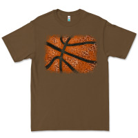 Cacao Basketball leopard glitter background Premium Tee - HowdyJamesFarm
