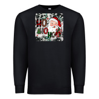 Black ho ho ho coaster Premium Sweatshirt - JahusDesignShop
