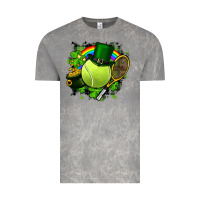 Cloud Rock St. Patrick's Day Tennis Vintage Tee - FaDigitalArtStudio