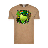 Vintage Coffee St. Patrick's Day Tennis Vintage Tee - FaDigitalArtStudio