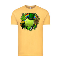 Vintage Mustard St. Patrick's Day Tennis Vintage Tee - FaDigitalArtStudio