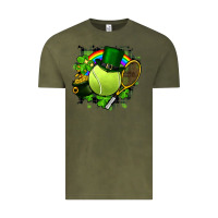 Vintage Olive St. Patrick's Day Tennis Vintage Tee - FaDigitalArtStudio