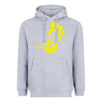 Heather Grey bigfoot Heavyweight Hoodie - artisFamous