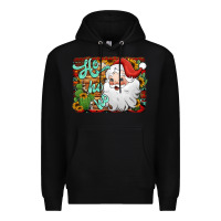 Black ho ho ho santa claus Premium Hoodie - Jasminsmagicworld