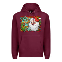 Burgundy ho ho ho santa claus Premium Hoodie - Jasminsmagicworld