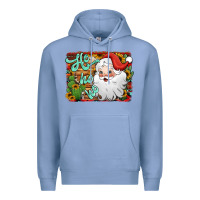 Colony Blue ho ho ho santa claus Premium Hoodie - Jasminsmagicworld