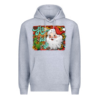 Heather Grey ho ho ho santa claus Premium Hoodie - Jasminsmagicworld