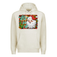 Oatmeal Heather ho ho ho santa claus Premium Hoodie - Jasminsmagicworld