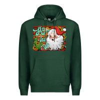 Sports Green ho ho ho santa claus Premium Hoodie - Jasminsmagicworld