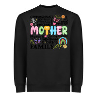 Black retro mother Heavyweight Sweatshirt - JahusDesignShop