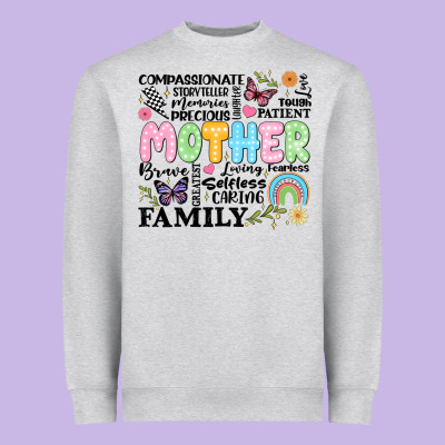 Retro Mother Heavyweight Sweatshirt Designed By Jahusdesignshop