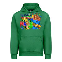 Emerald my child is non verbal but her mama aint afro hand rana Urban Hoodie - RanaPortraitStore
