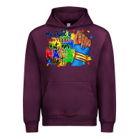 Mauve Wine my child is non verbal but her mama aint afro hand rana Urban Hoodie - RanaPortraitStore