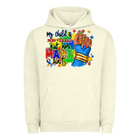 Pigment Pistachio my child is non verbal but her mama aint afro hand rana Urban Hoodie - RanaPortraitStore