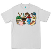 Dove Grey Baseball coffee cups Premium Tee - HowdyJamesFarm