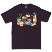 Plum Baseball coffee cups Premium Tee - HowdyJamesFarm