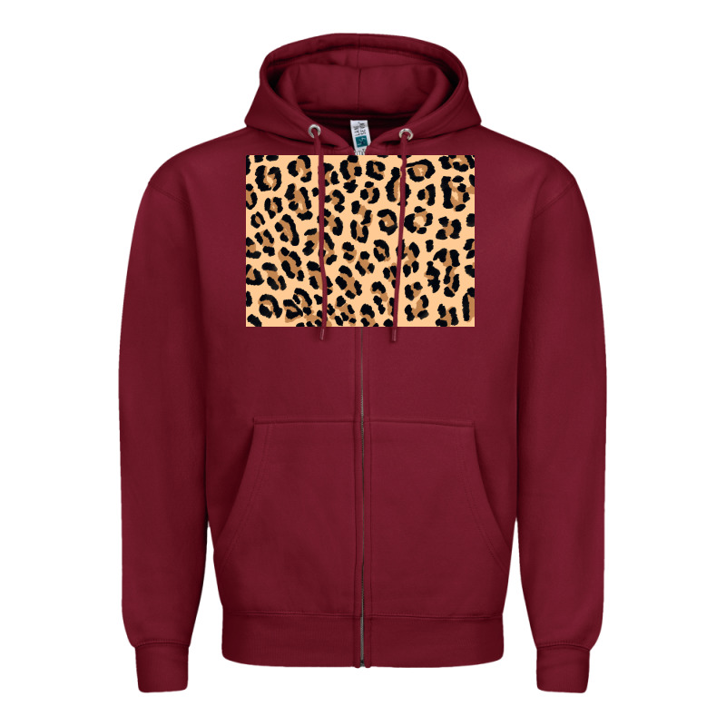 Leopard Background 3200x2400 Zipper Hoodie by AdoDesignShop | Teevron