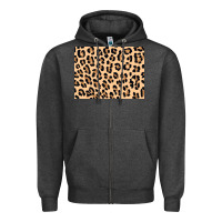 Charcoal Heather leopard background 3200x2400 Zipper Hoodie - AdoDesignShop