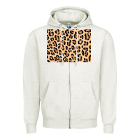 Oatmeal Heather leopard background 3200x2400 Zipper Hoodie - AdoDesignShop